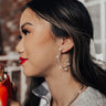 Melting My Heart Earrings In Silver Image - 1