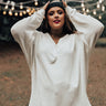 Mindful Matter Shift Top In White Curves Image - 1