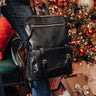 Upstate Promise Faux Leather Backpack In Black Image - 1