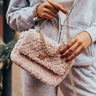 Be Yourself Sherpa Crossbody In Blush Image - 1