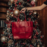 Keep It High Profile Faux Leather Tote In Red Image - 1