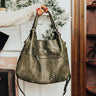 Ahead Of Times Faux Leather Tote In Olive Image - 1