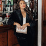 Chic Influencer Velvet Blazer In Black Curves Image - 1