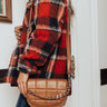 Chance At Love Faux Leather Crossbody In Iced Mocha Image - 1