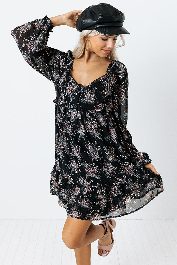 Dressed Up To Flirt Floral Babydoll Dress Image - 1