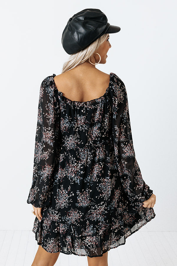 Dressed Up To Flirt Floral Babydoll Dress Image - 4