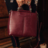 Every Little Thing Faux Leather Tote In Wine Image - 1