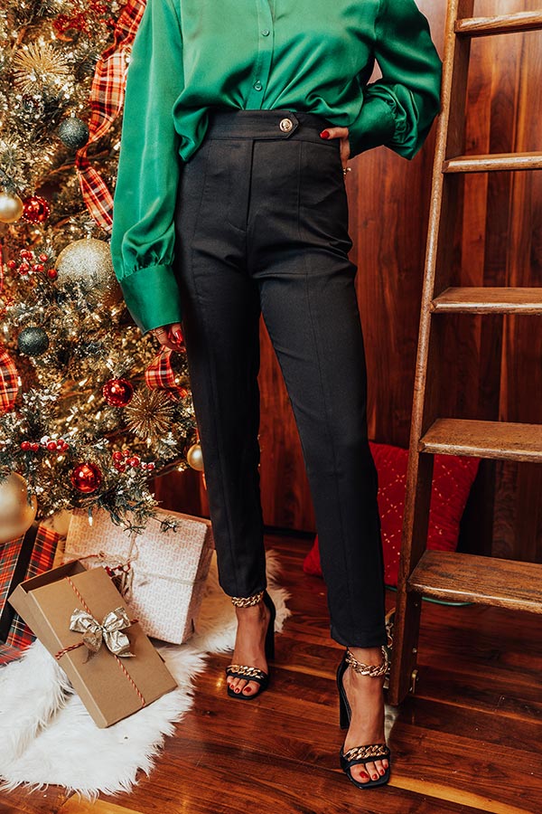The Tyla High Waist Pants In Black