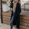 On The Clock Knit Cardigan In Black Image - 1