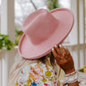 Chasing Wanderlust Wool Fedora In Pink Image - 1