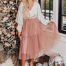 Tune Of Love Tulle Skirt In Blush Image - 1