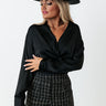 PR Move Tie Top In Black Image - 1