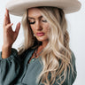 Chasing Wanderlust Wool Fedora In Iced Latte Image - 1