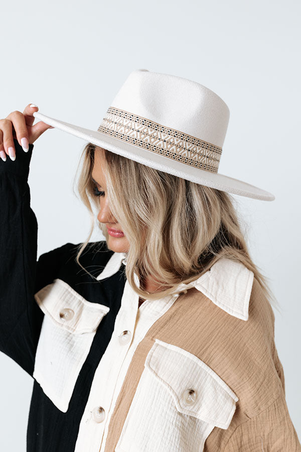 Show Your Heart Felt Fedora In Light Stone Image - 1