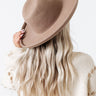 Chasing Wanderlust Wool Fedora In Taupe Image - 1