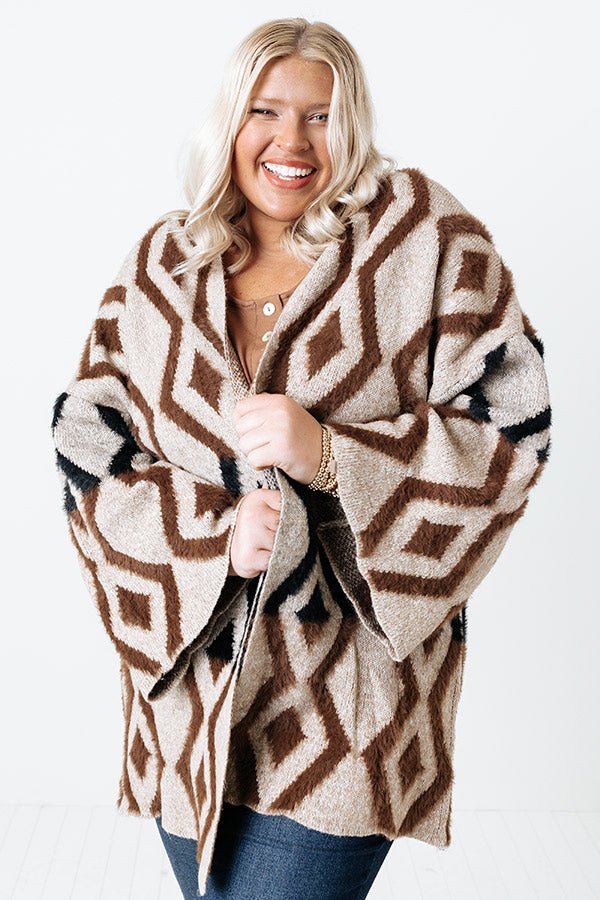 Pay It Forward Cardigan in Mocha Curves Image - 1