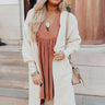 On The Clock Knit Cardigan In Cream Image - 1