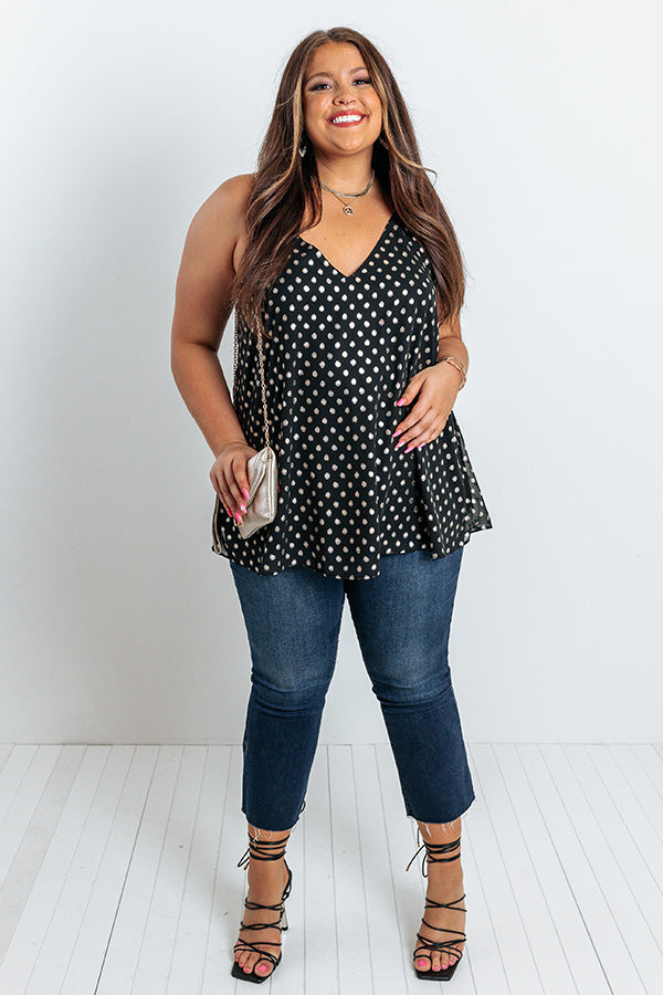 On The Blog Polka Dot Tank Curves Image - 2