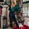 Like We Were Meant To Be Bodysuit In Hunter Green Image - 1