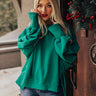 Never Complicated Sweatshirt In Emerald Image - 1