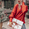 Never Complicated Sweatshirt In Red Image - 1