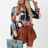 Day Cafe Shift Top In Rust Image - 1