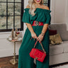 Celebrating In Times Square Jumpsuit in Hunter Green Curves Image - 1