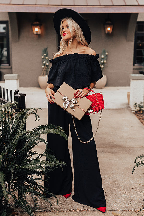 Celebrating In Times Square Jumpsuit in Black Image - 1