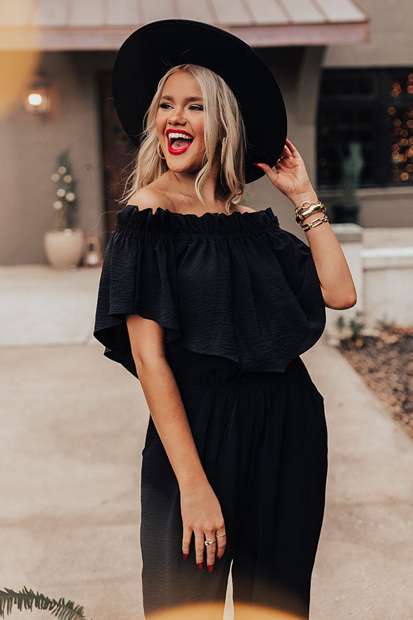Celebrating In Times Square Jumpsuit in Black Image - 2
