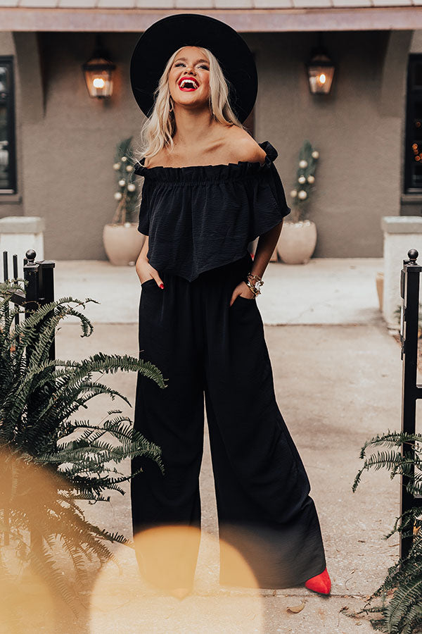 Celebrating In Times Square Jumpsuit in Black Image - 3
