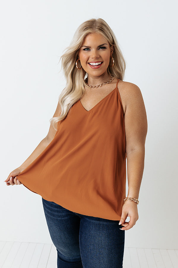 Tour The City Shift Tank In Camel Curves Image - 1