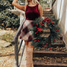 Getting Ritzy Velvet Bodysuit in Windsor Wine Image - 1