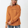 See The Good Graphic Sweatshirt in Pumpkin Image - 1