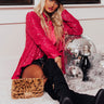 Sparkling Like Champagne Sequin Blazer in Fuchsia Image - 1