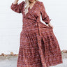 Bistro Bliss Floral Wrap Maxi Curves Image - 1
