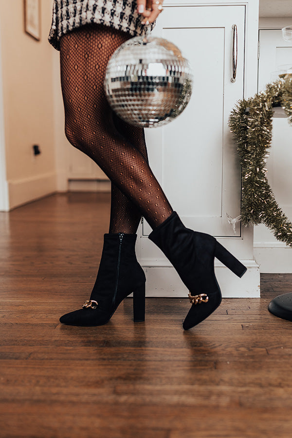 The Nessa Faux Suede Bootie Image - 1