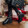 The Ozzy Faux Leather Bootie In Black Image - 1