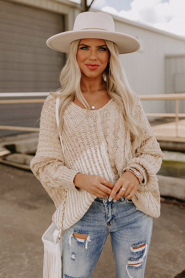 Snow Capped Cutie Sweater In Beige Image - 1