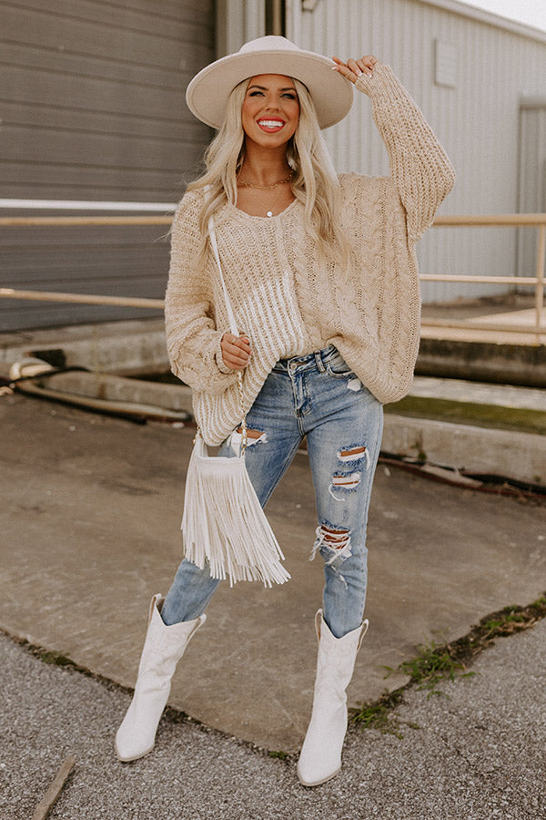 Snow Capped Cutie Sweater In Beige Image - 2
