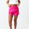 Running Laps High Waist Shorts In Hot Pink Image - 1