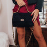 Manhattan Bliss Faux Suede Purse In Black Image - 1
