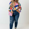 Day Cafe Shift Top In Pink Curves Image - 1