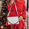 On The Lookout Faux Leather Purse In White Image - 1