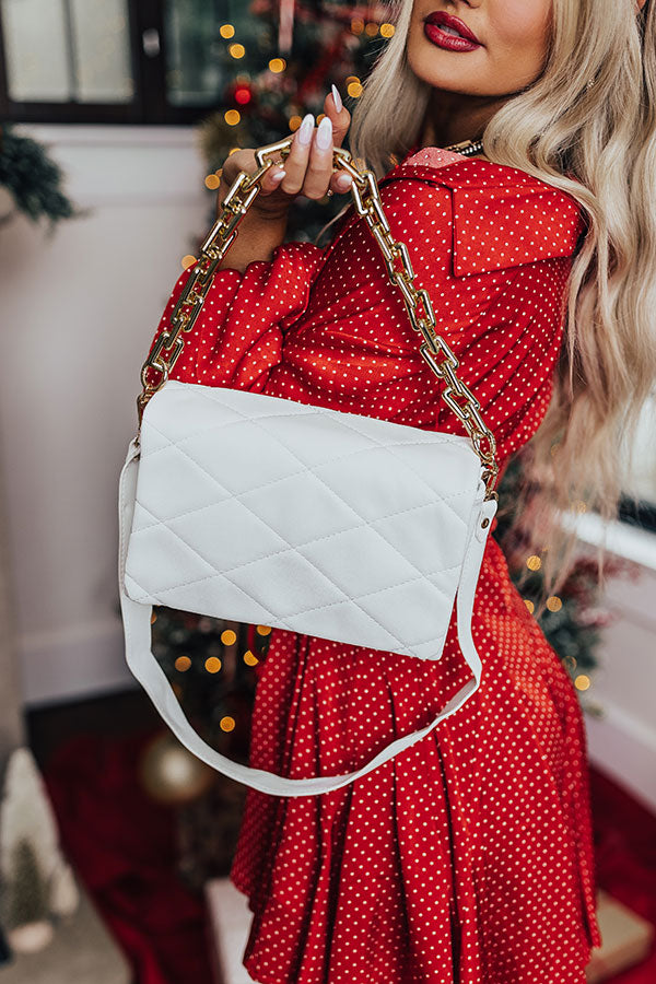 On The Lookout Faux Leather Purse In White Image - 2