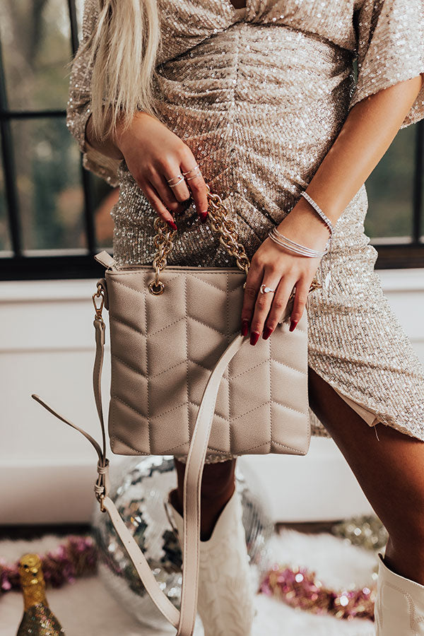 Love And Luck Faux Leather Crossbody In Birch