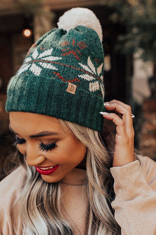 Snow Melt Faux Fur Pom Beanie Image - 3