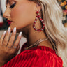 Tune Of Love Earrings In Red Image - 1