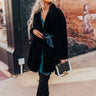 Best Time Of Your Life Plush Coat In Black Image - 1