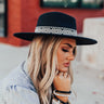 Wrapped In Smiles Felt Fedora In Black Image - 1