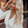 Hang Onto Love Pearl Headband In White Image - 1